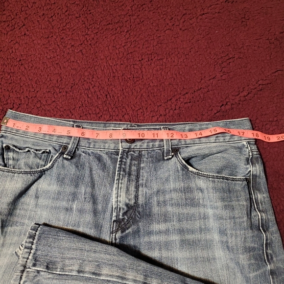 Express Rocco Slim Fit Skinny Leg Jeans Dark BlueWash MenSz33x30(actl.sz36x28.5) - Picture 10 of 12